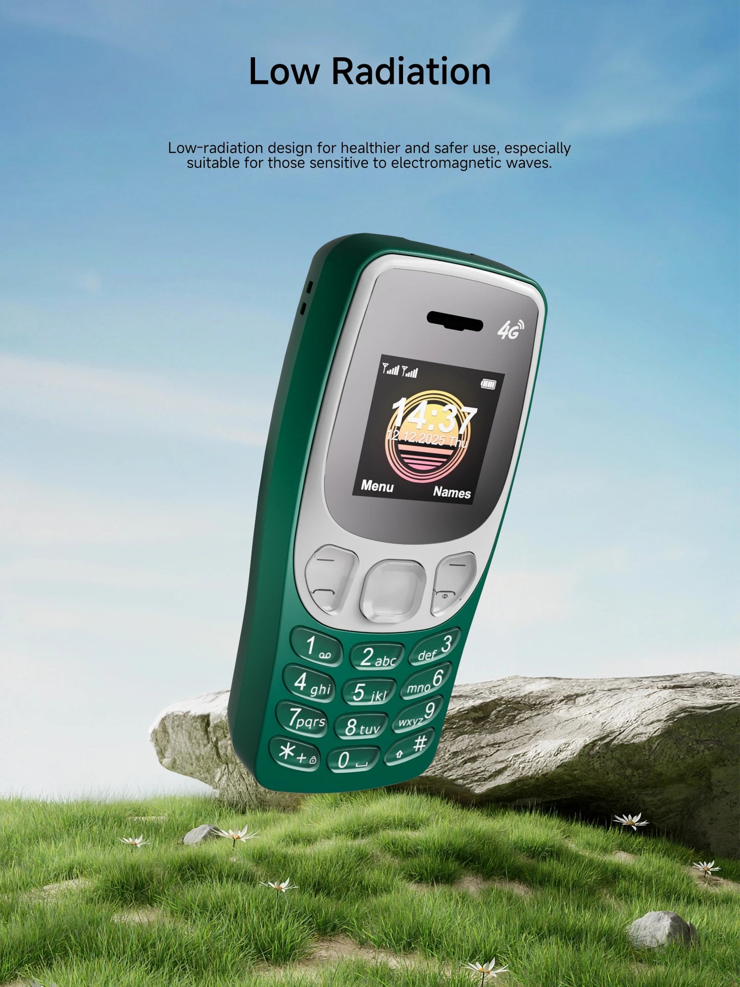 SERVO BM80 LTE 4G Mini Mobile Phone Dual SIM Standby Speed Dial Blacklist Call Recording 0.85" Screen Super Small Phones Back-up